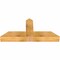 Ekena Millwork Portland Rough Sawn Timber Gable Bracket, Western Red Cedar, 48"W x 22"H x 6"D x 6"F, 11/12 Pitch GBW048X22X0606POR00RWR - alternate 4